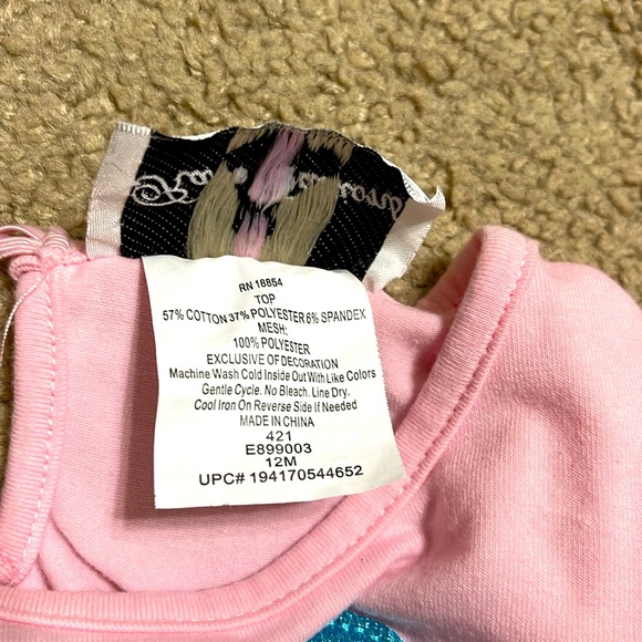 Precious baby girl sparkly pink cupcake outfit by Rare Editions, size 12 mo. - Picture 9 of 9